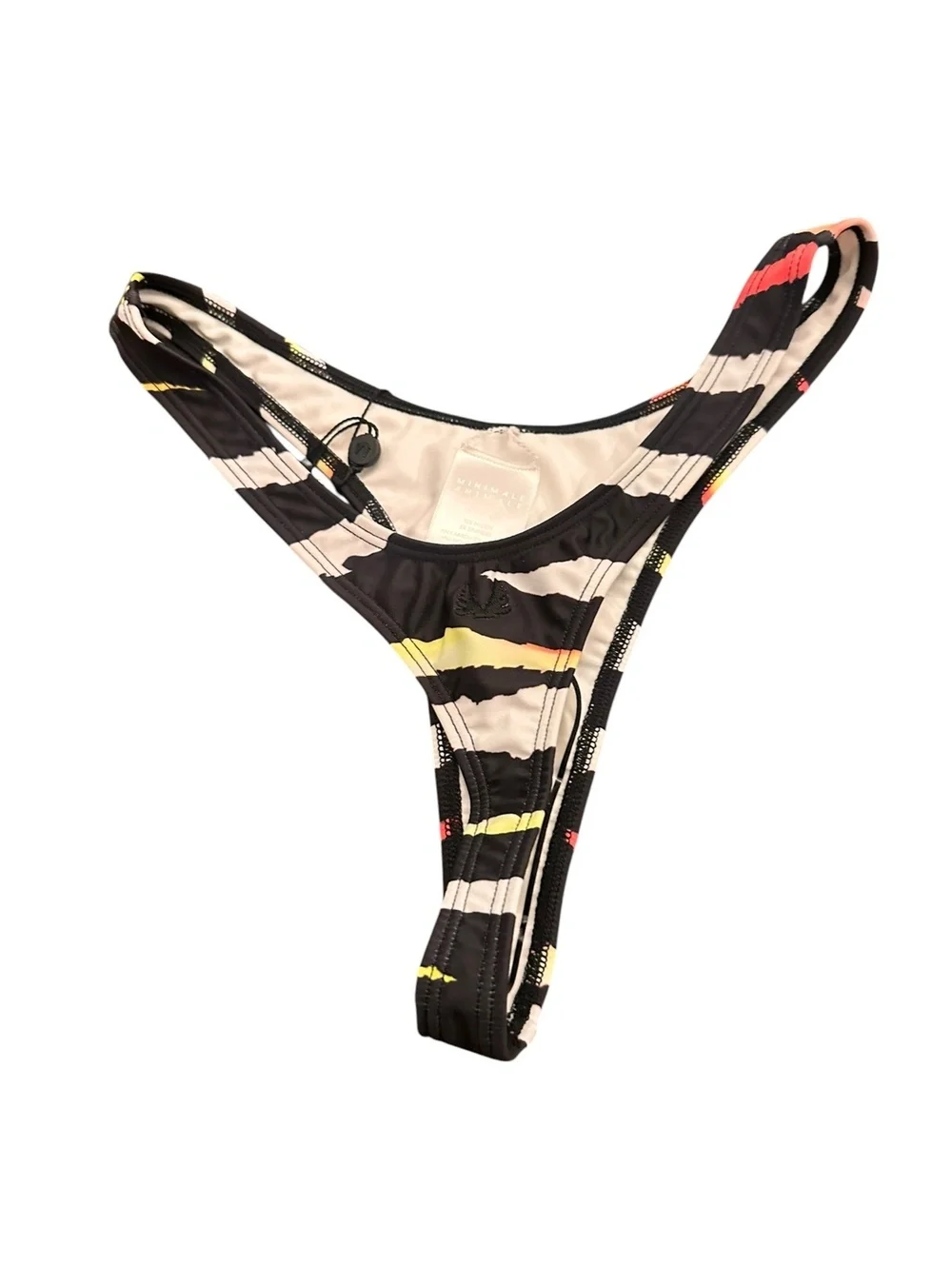 NWT minimale animale Wall Street thong bottom acid tiger M